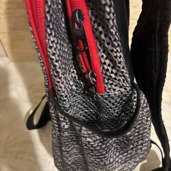 Adidas Black and Red Men's Backpack - Picture 3 of 6